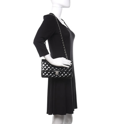 Chanel Patent Quilted Medium Double Flap Black 2 of 18