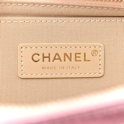 Chanel Metallic Lambskin Like A Wallet Flap Golden Pink 7 of 12