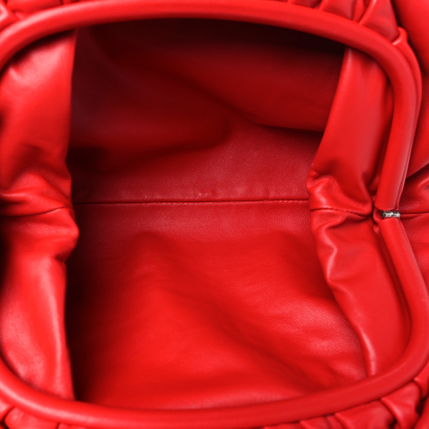 Bottega Veneta Smooth Butter Calf The Pouch Oversized Clutch Bright Red 5 of 11