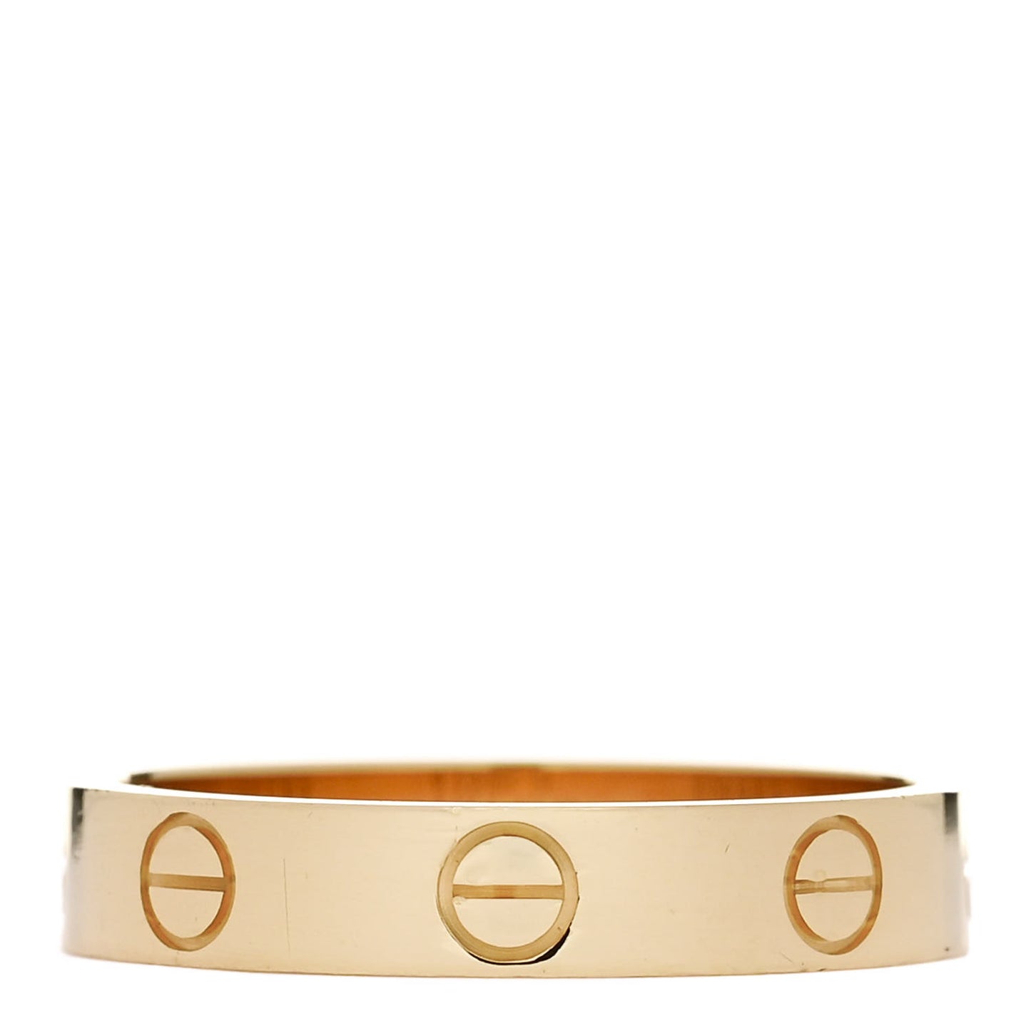18K Yellow Gold 3.5mm LOVE Wedding Band Ring 53 6.5