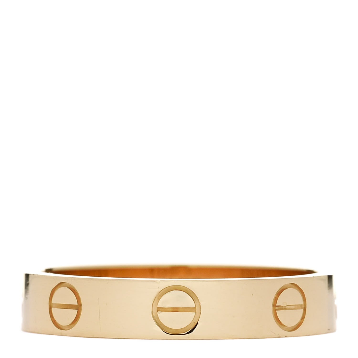 Cartier 18K Yellow Gold 3.5mm LOVE Wedding Band Ring 53 6.5 3 of 5