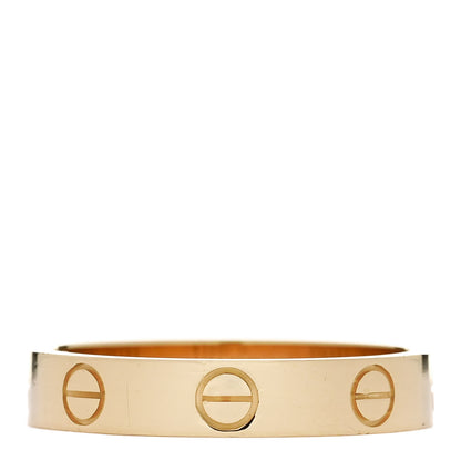 Cartier 18K Yellow Gold 3.5mm LOVE Wedding Band Ring 53 6.5 3 of 5