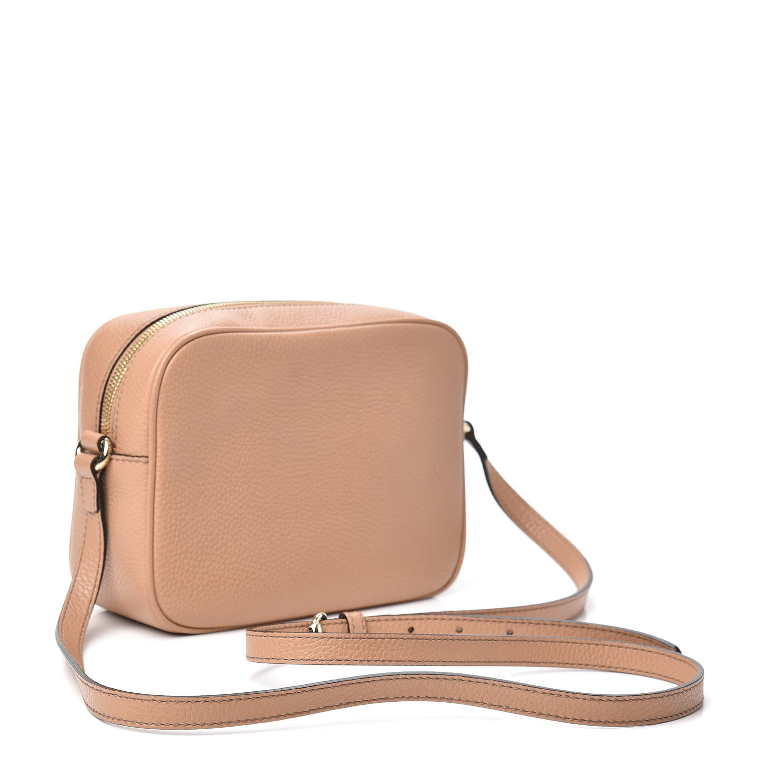 Gucci Pebbled Calfskin Small Soho Disco Bag Rose Beige 3 of 9