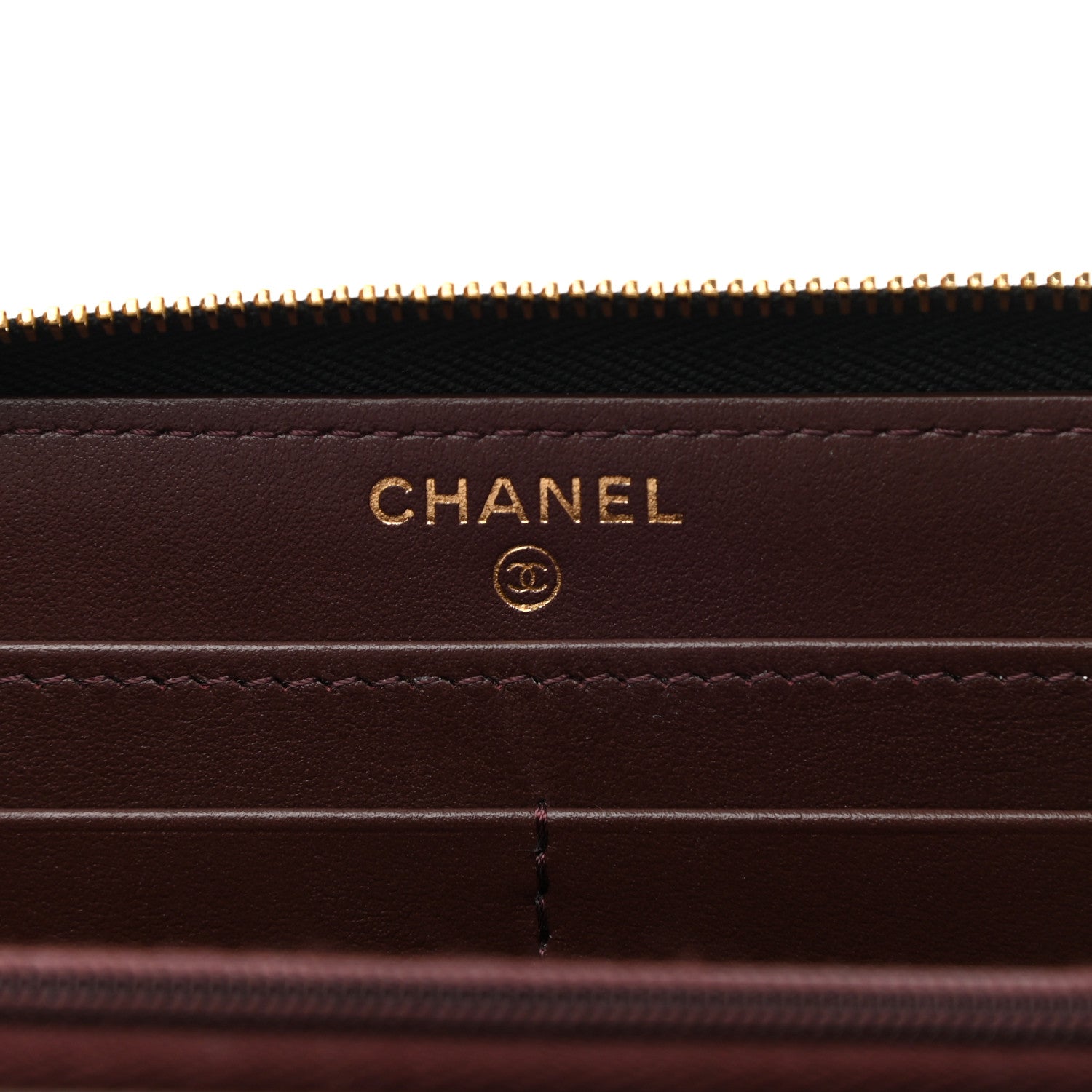 Chanel Caviar Quilted Large Gusset Zip Around Wallet Black 6 of 10