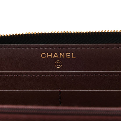 Chanel Caviar Quilted Large Gusset Zip Around Wallet Black 6 of 10