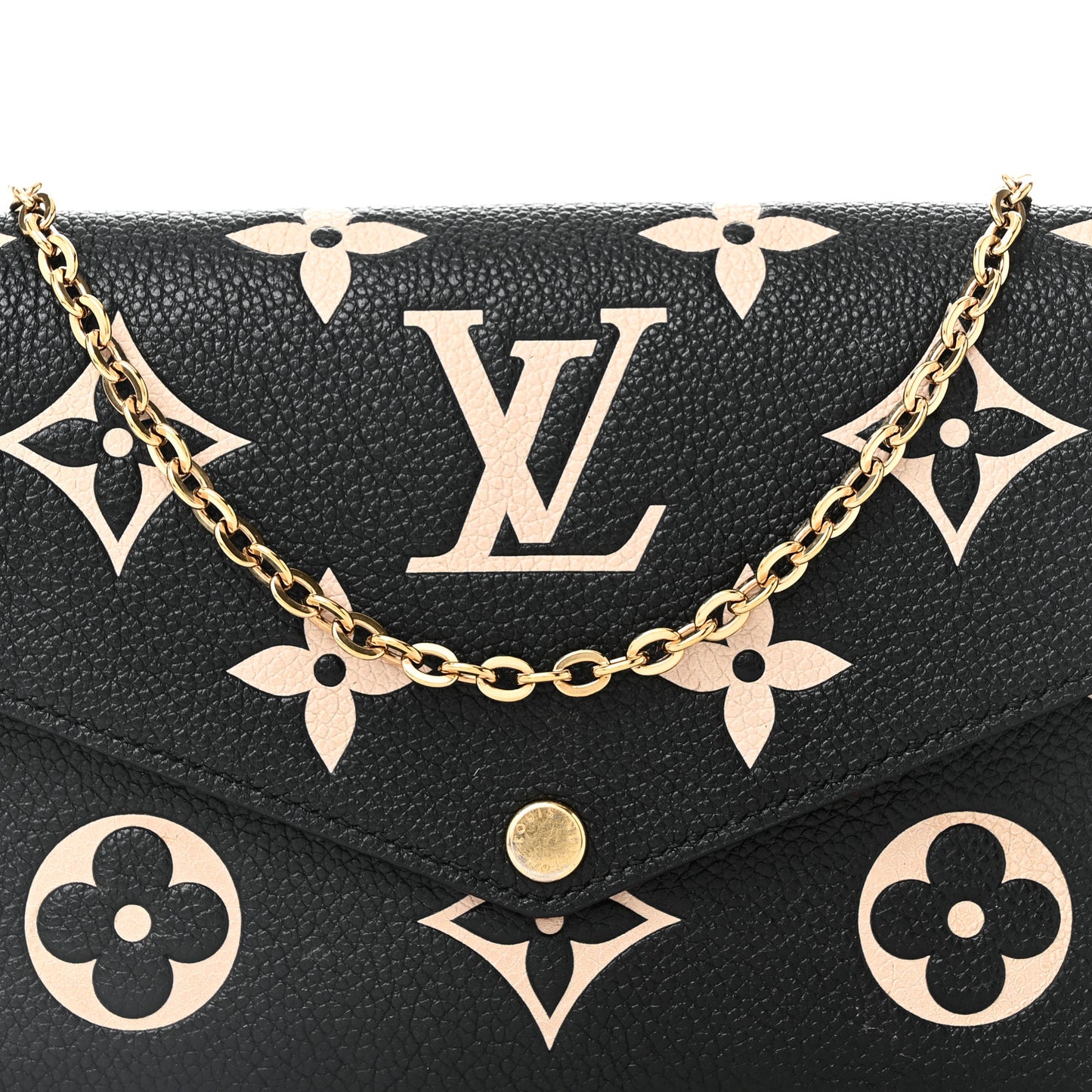 Empreinte Monogram Giant Felicie Pochette Black Beige