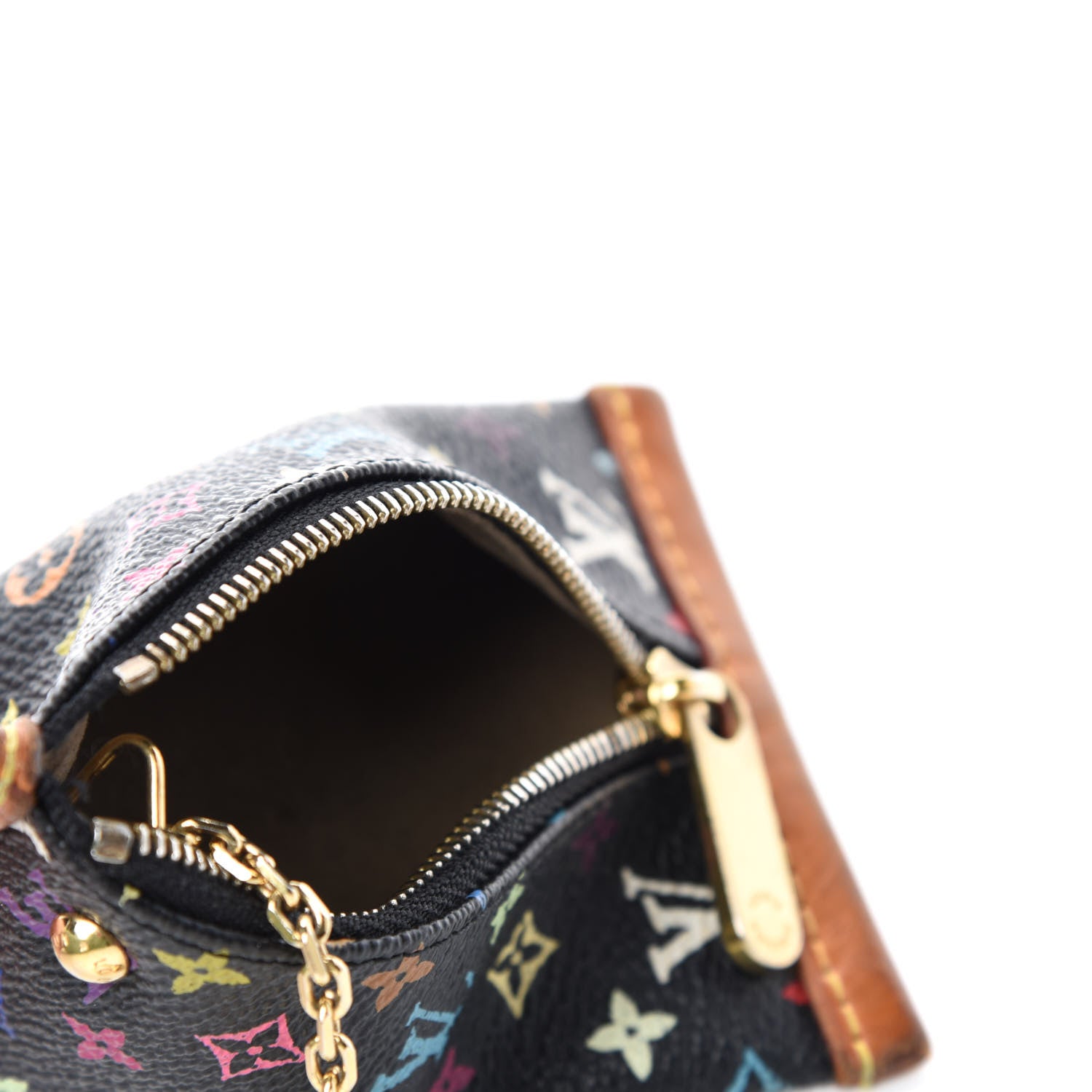 Louis Vuitton Monogram Multicolor Berlingot Coin Purse Black 5 of 6