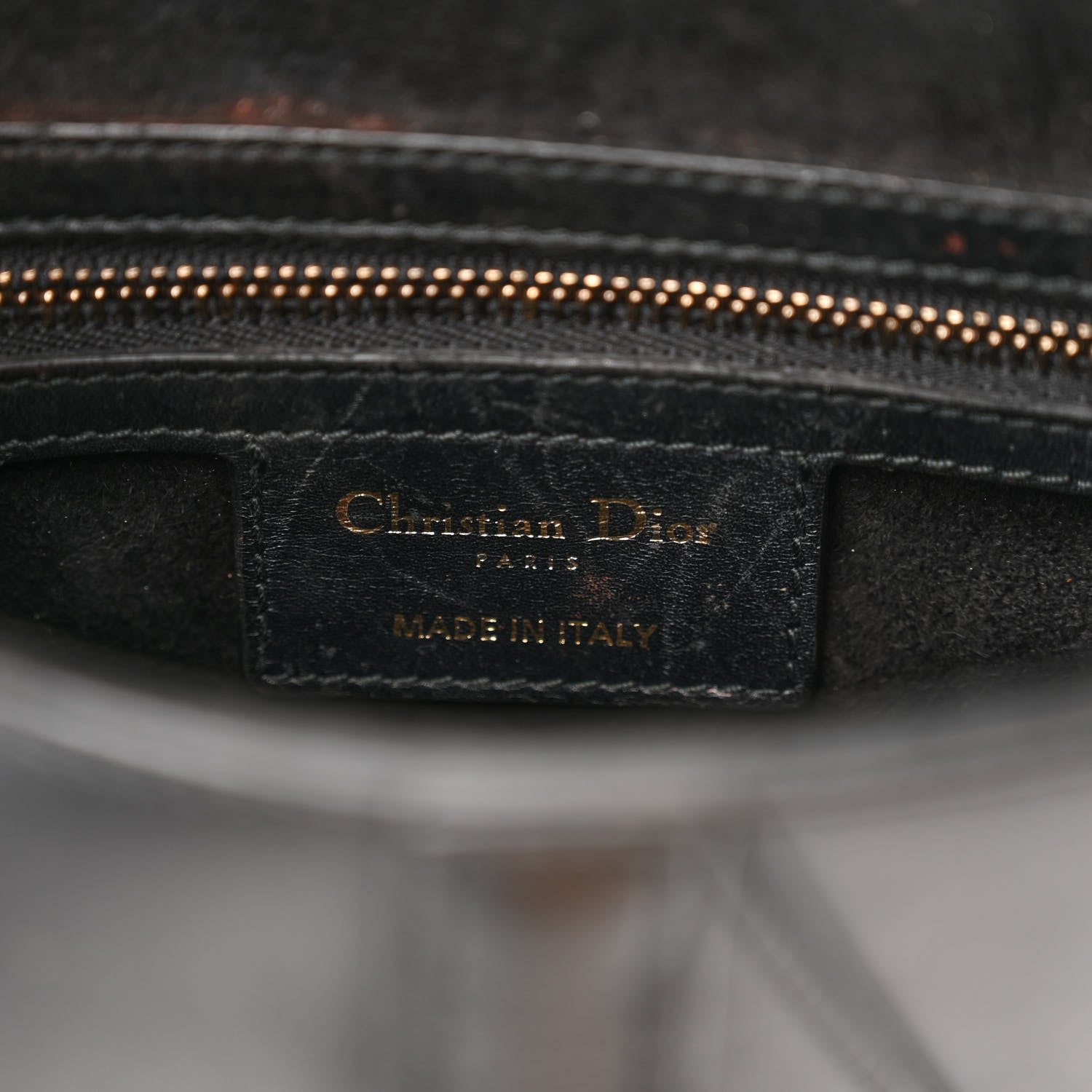 Christian Dior Calfskin Saddle Bag Black 6 of 12