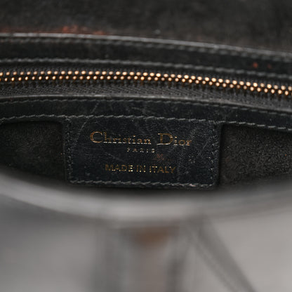Christian Dior Calfskin Saddle Bag Black 6 of 12