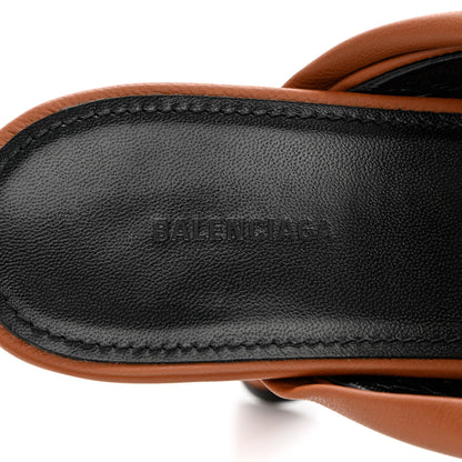 Balenciaga Smooth Nappa Drapy 80mm Sandals 36 Cognac 6 of 12