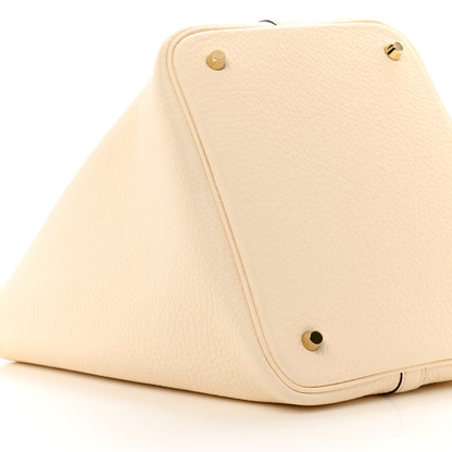 Hermes Taurillon Clemence Picotin Lock 22 MM Nata 7 of 9