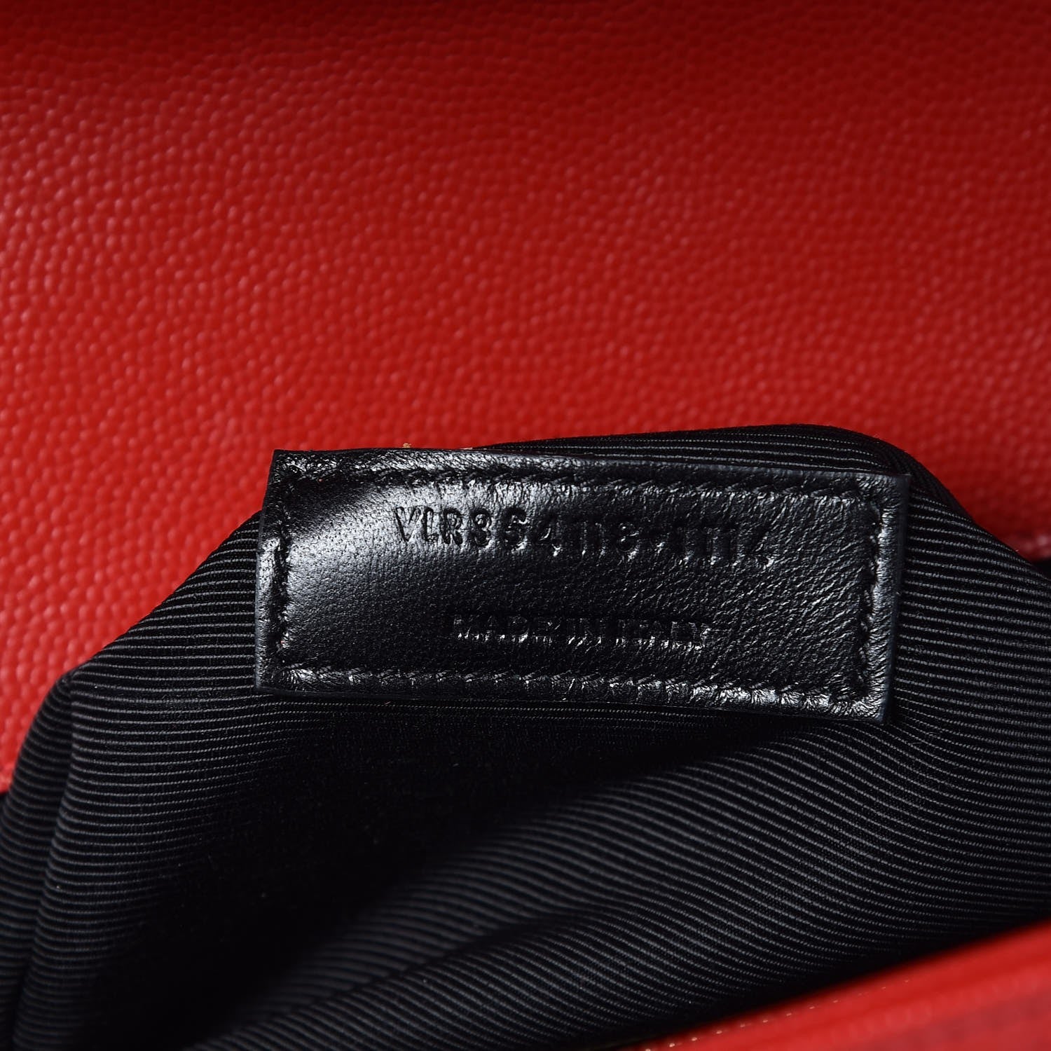 Saint Laurent Grain De Poudre Matelasse Chevron Large Monogram Satchel Lipstick Red 7 of 12