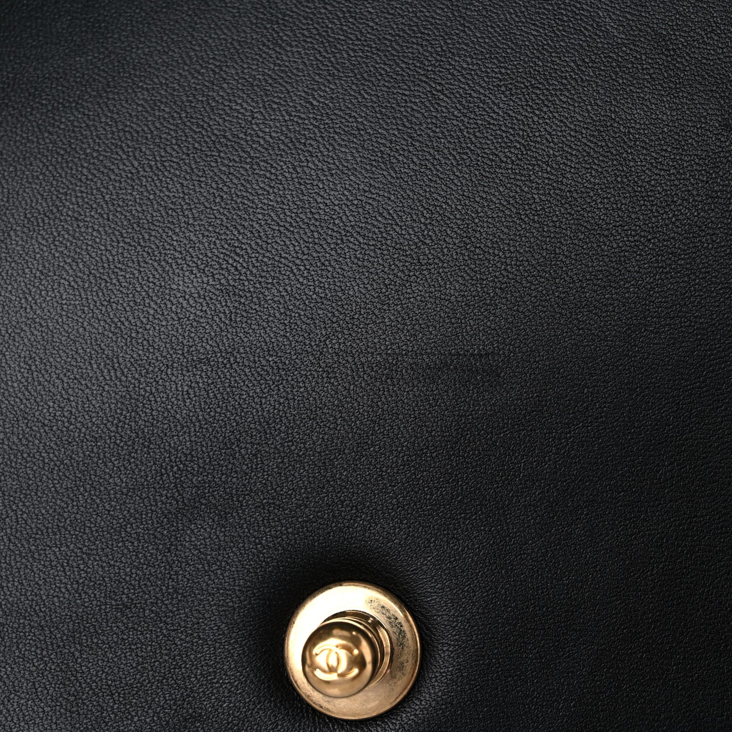 Lambskin Quilted Medium Chain Detail Boy Flap Black