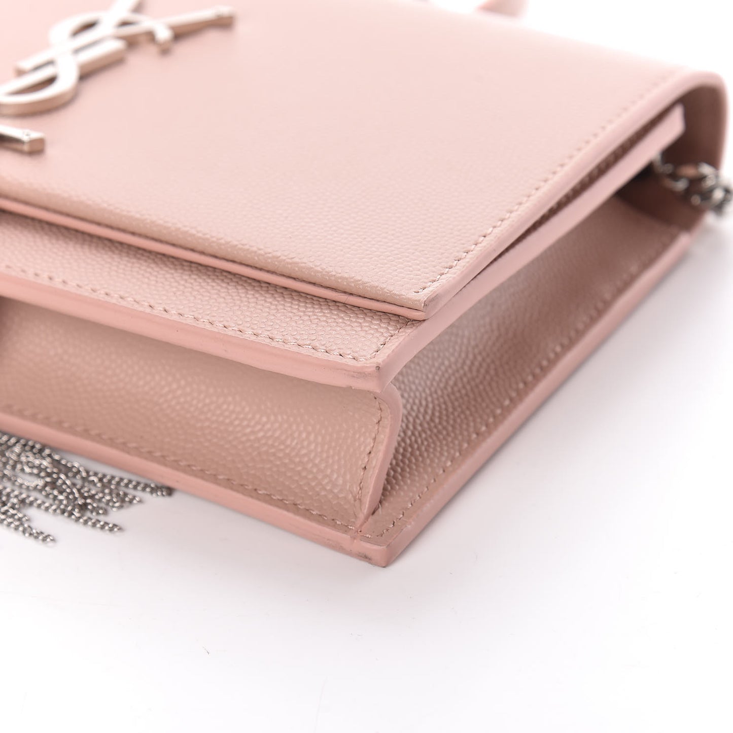 Grain De Poudre Classic Monogram Kate Tassel Chain Wallet Pale Pink