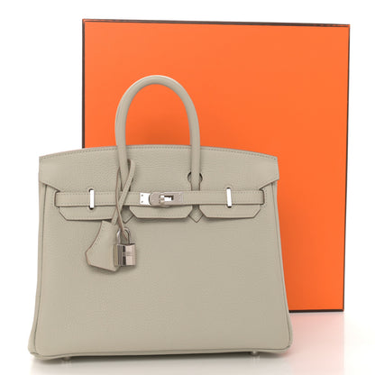 Hermes Togo Verso Birkin 25 Gris Perle 13 of 13