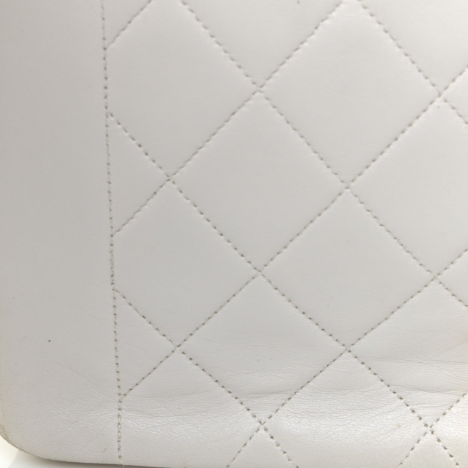 Chanel Lambskin Quilted Medium Single Flap White 18 of 23