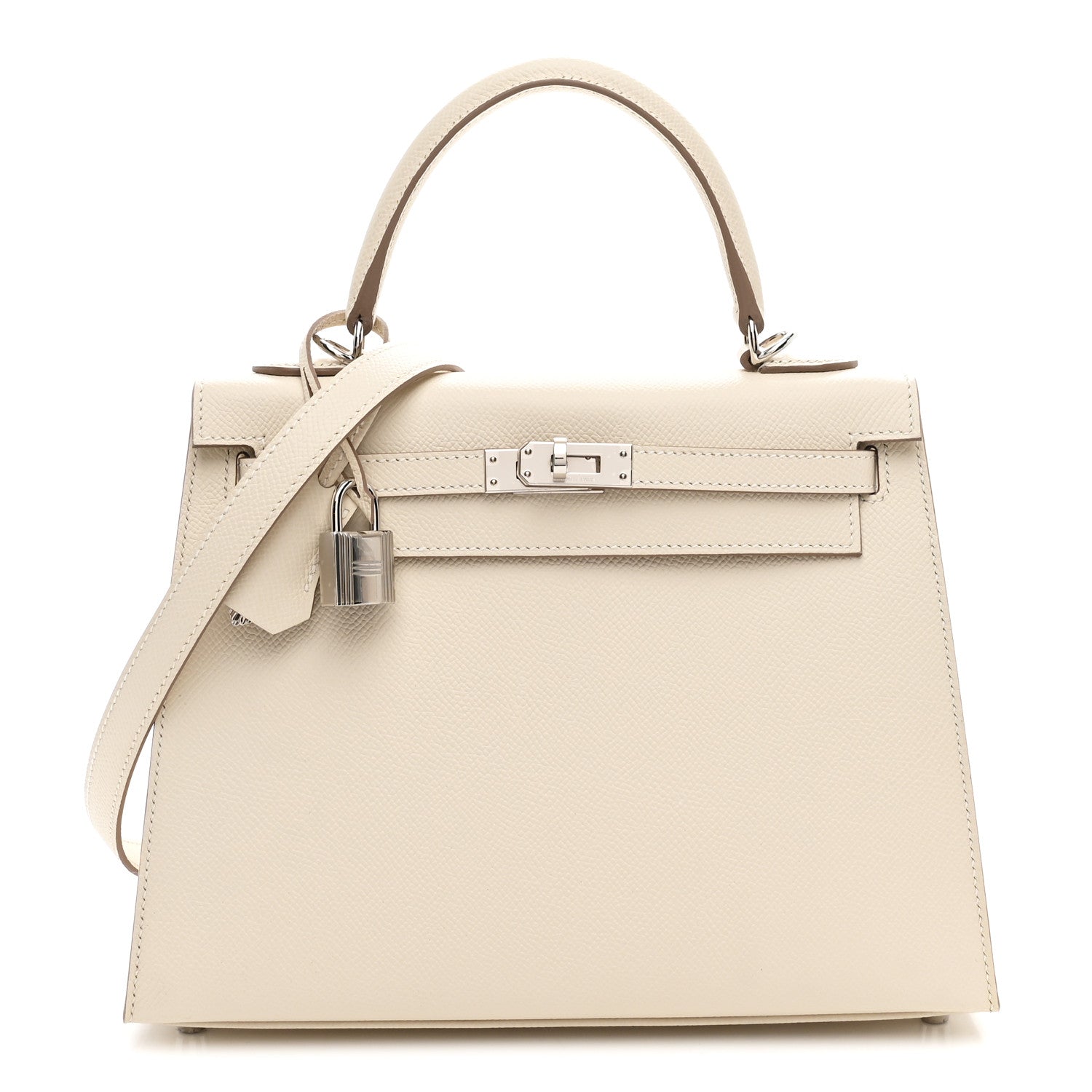 Hermes Epsom Kelly Sellier 25 Craie 1 of 11