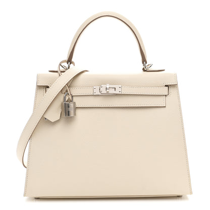 Hermes Epsom Kelly Sellier 25 Craie 1 of 11
