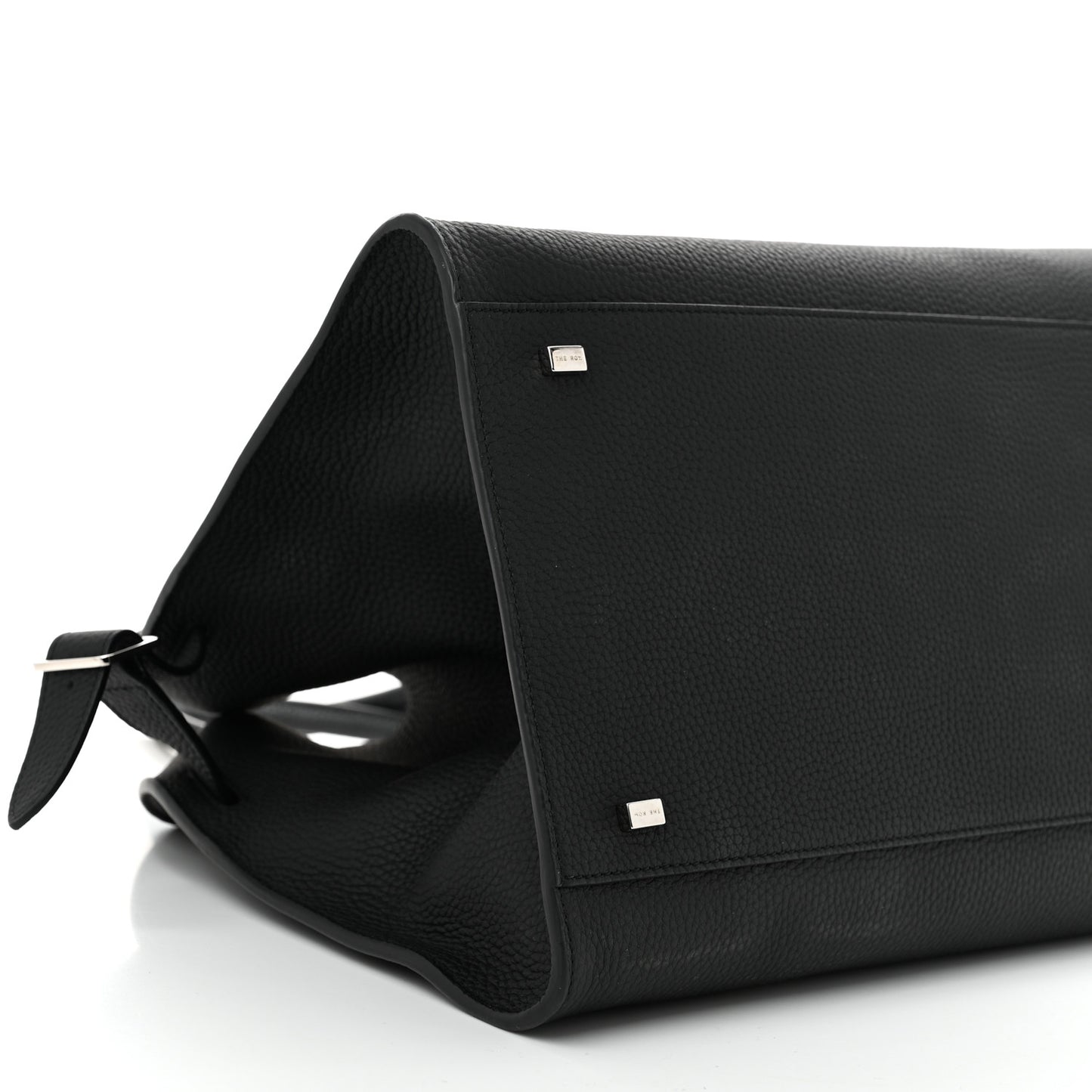 Matte Grained Calfskin Soft Margaux 15 Black