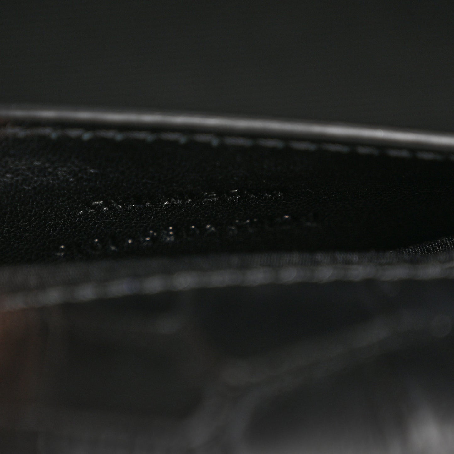 Calfskin Crocodile Embossed Medium Classic Monogram Kate Satchel Black