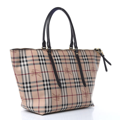 Burberry Haymarket Check Medium Salisbury Tote Chocolate 3 of 9