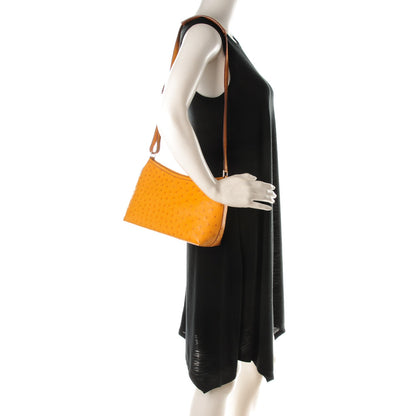 Hermes Ostrich Berlingot 23 PM Saffron 2 of 7