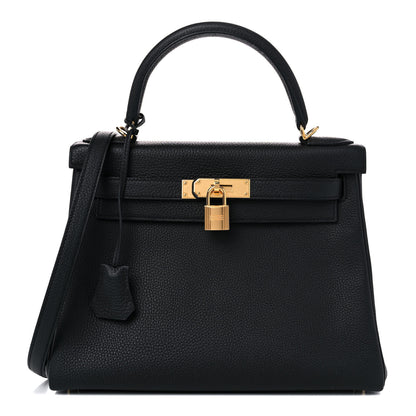 Hermes Togo Kelly Retourne 28 Black 1 of 36