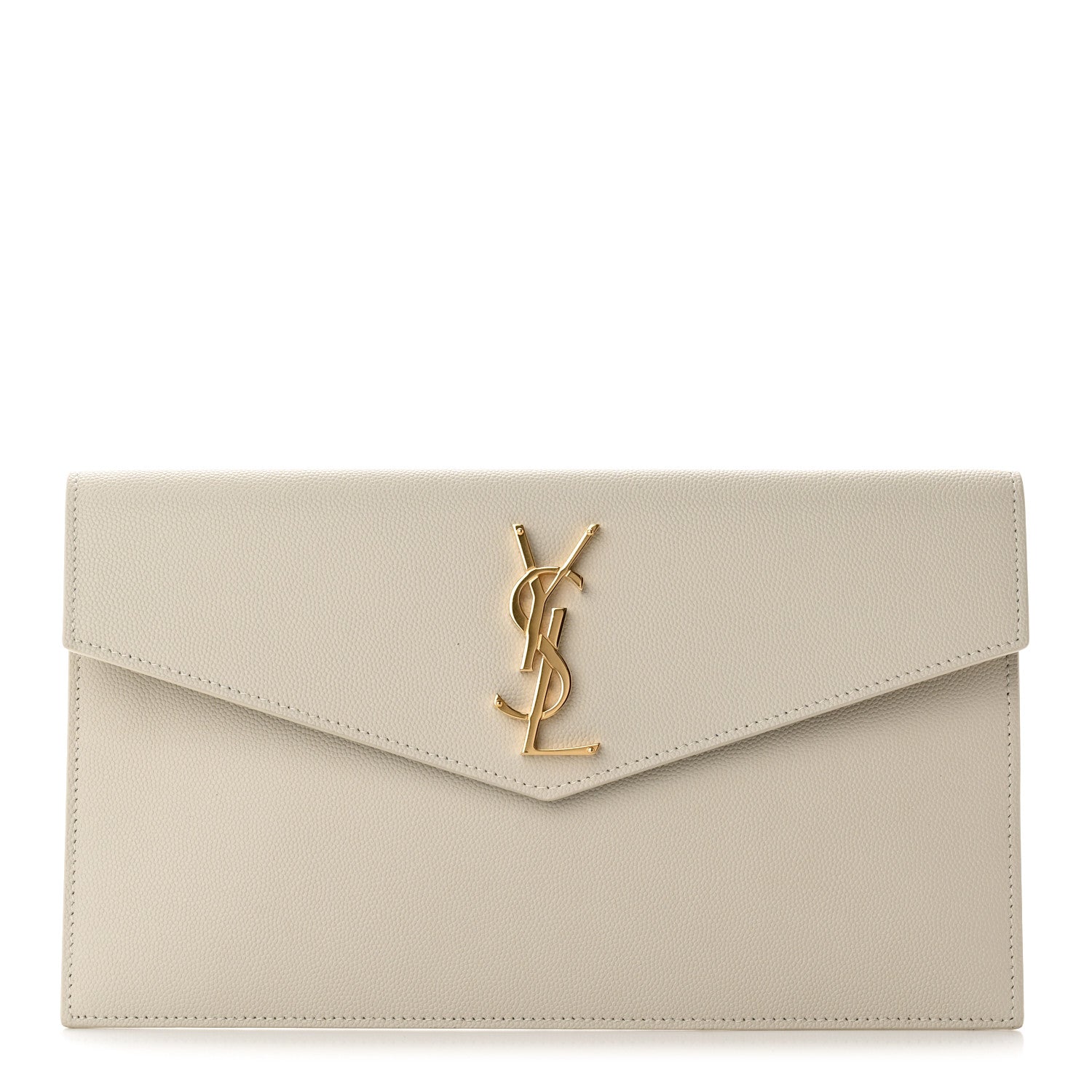 Saint Laurent Grain De Poudre Uptown Pouch Crema Soft 1 of 11