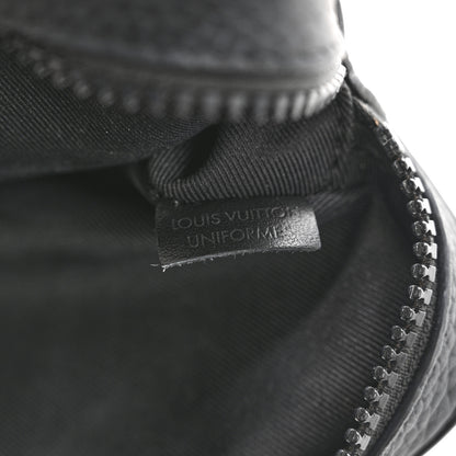 Louis Vuitton Taurillon Monogram Uniformes Solar Ray Soft Pochette Volga Belt Bag Black 6 of 11