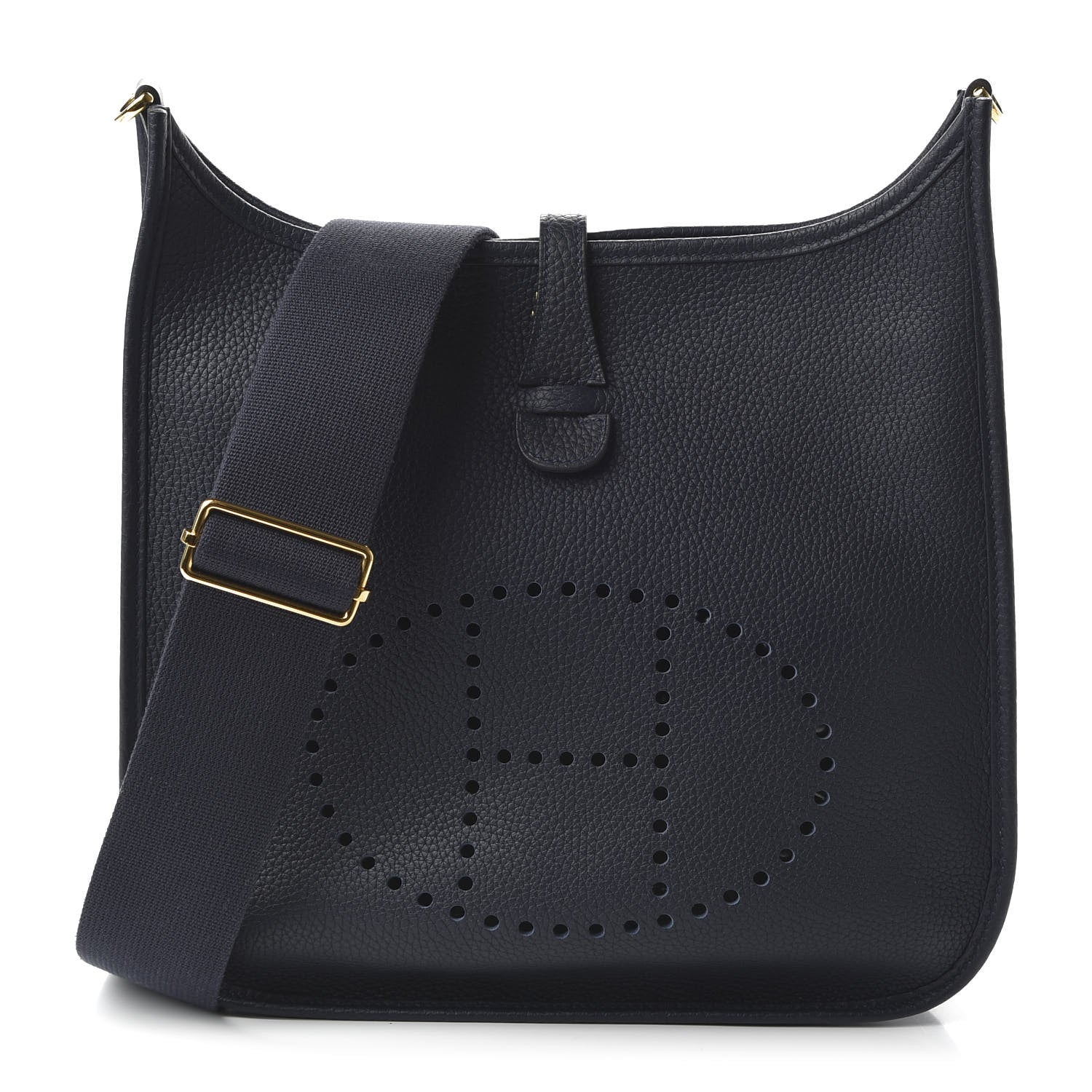Hermes Taurillon Clemence Evelyne III PM Bleu Nuit 1 of 10