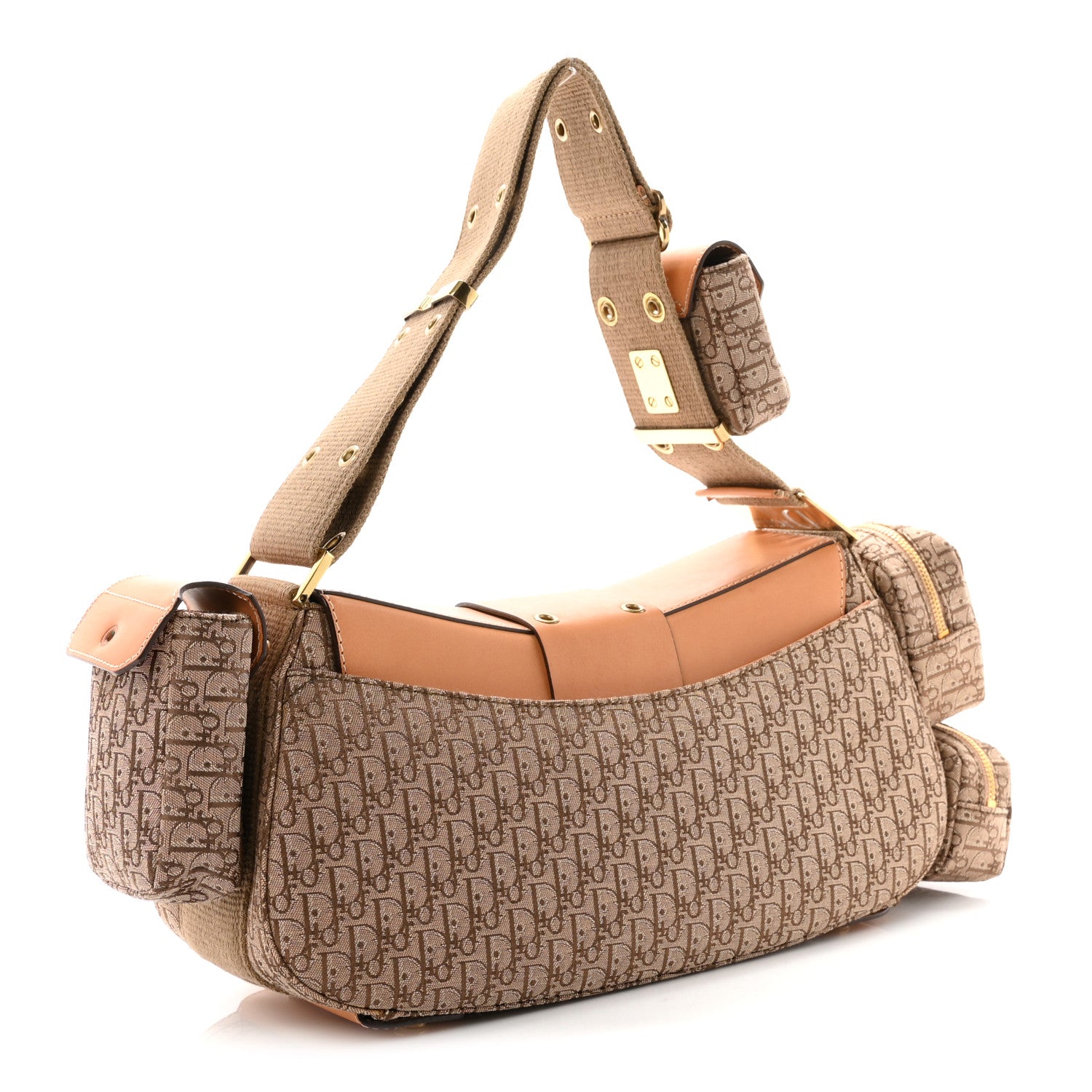 Christian Dior Calfskin Monogram Street Chic Columbus Beige 3 of 10