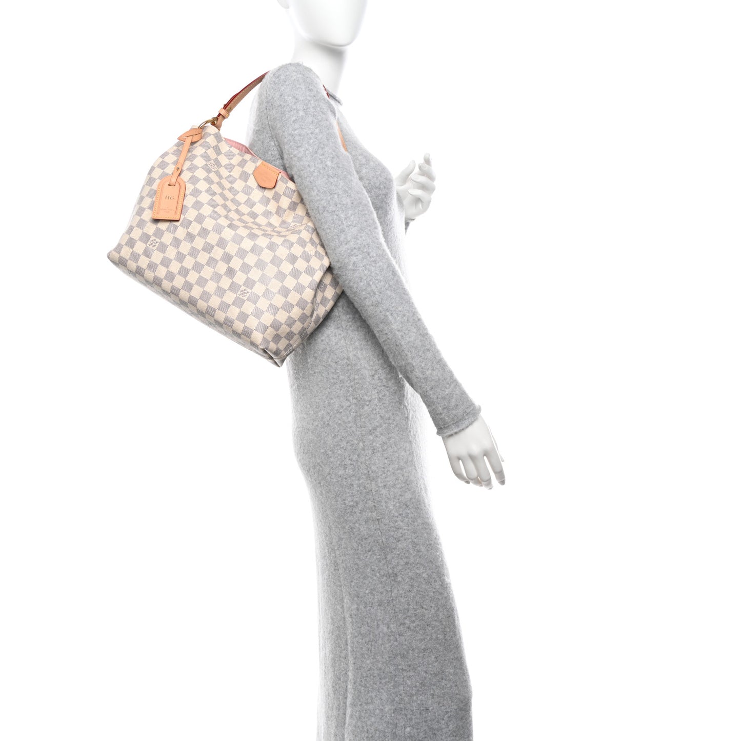 Damier Azur Graceful PM Rose Ballerine