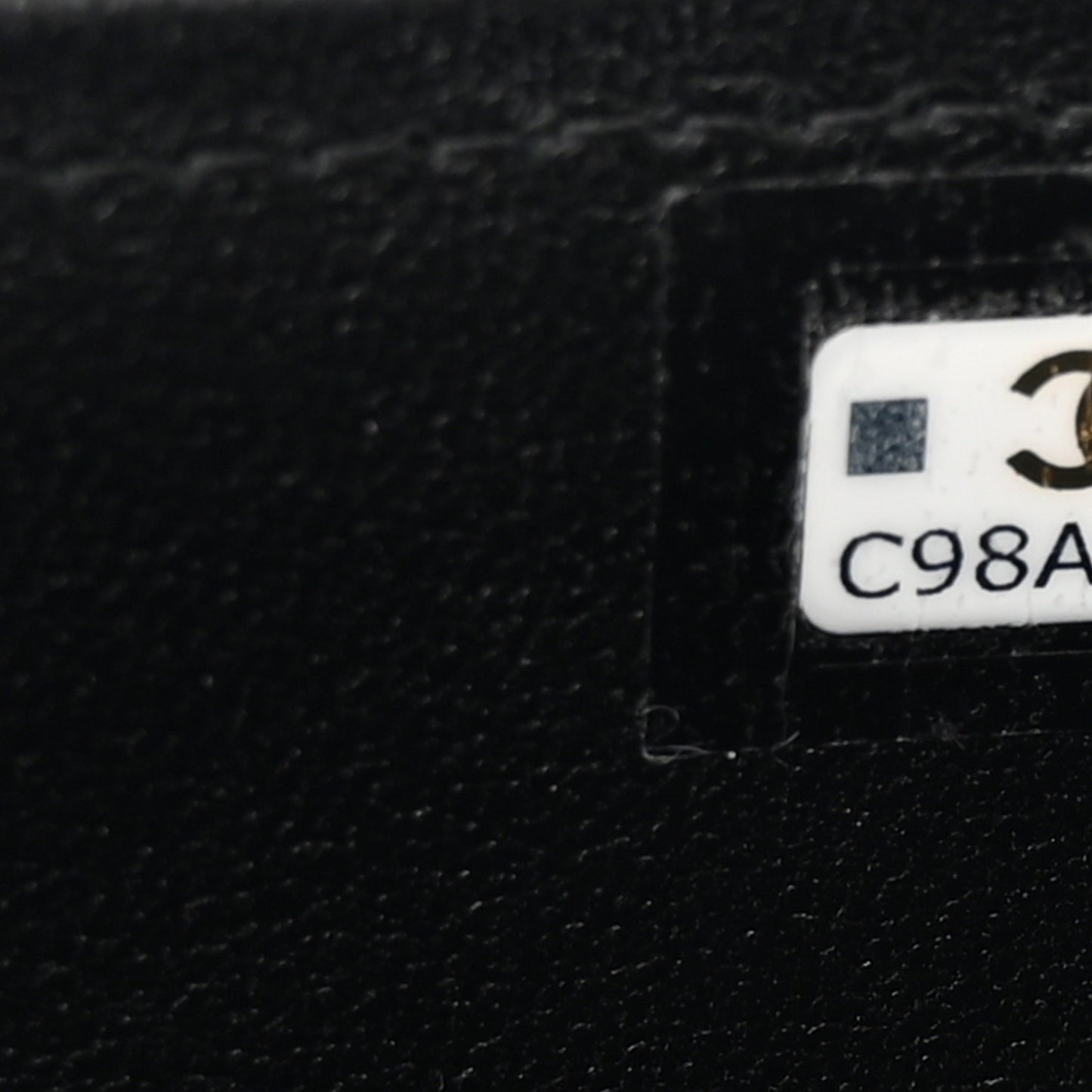 Lambskin Quilted Enamel Coco Casino Small Vanity Case With Chain Black