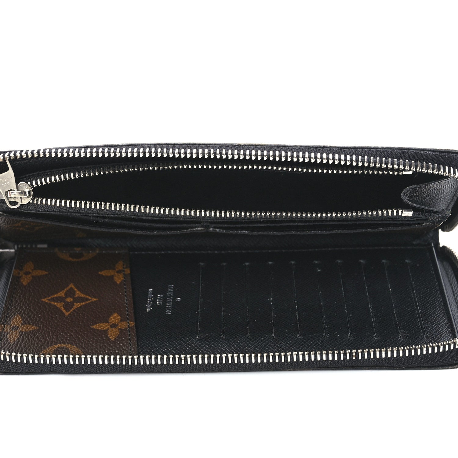 Louis Vuitton Monogram Macassar Vertical Zippy Wallet 5 of 12
