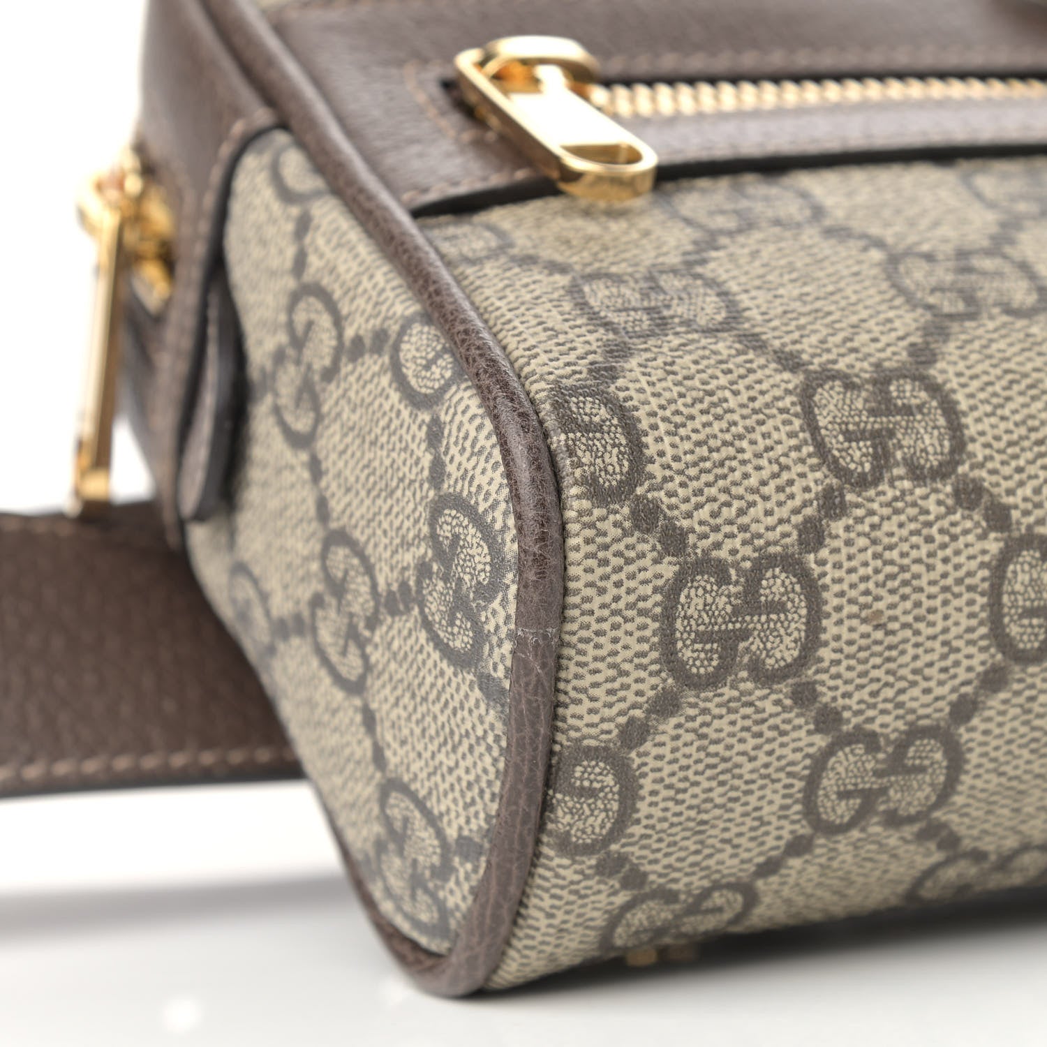 Gucci GG Supreme Monogram Web Small Ophidia Belt Bag 75 30 Dark Brown 9 of 10