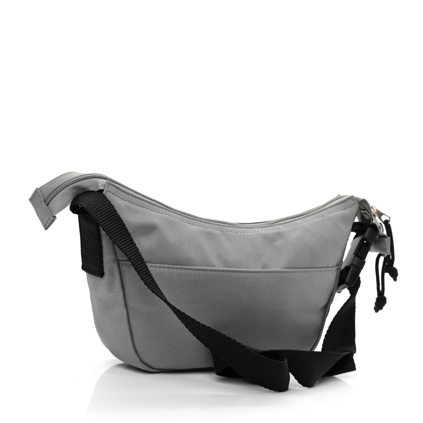 Recycled Sport Nylon Logo Embroidered Wheel Sling Bag Balenciaga Grey Black