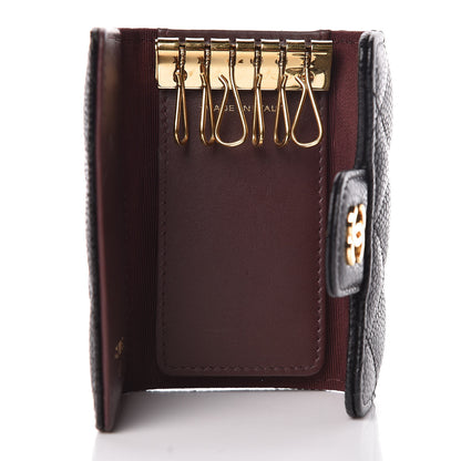 Chanel Caviar Quilted 6 Key Holder Black 6 of 15
