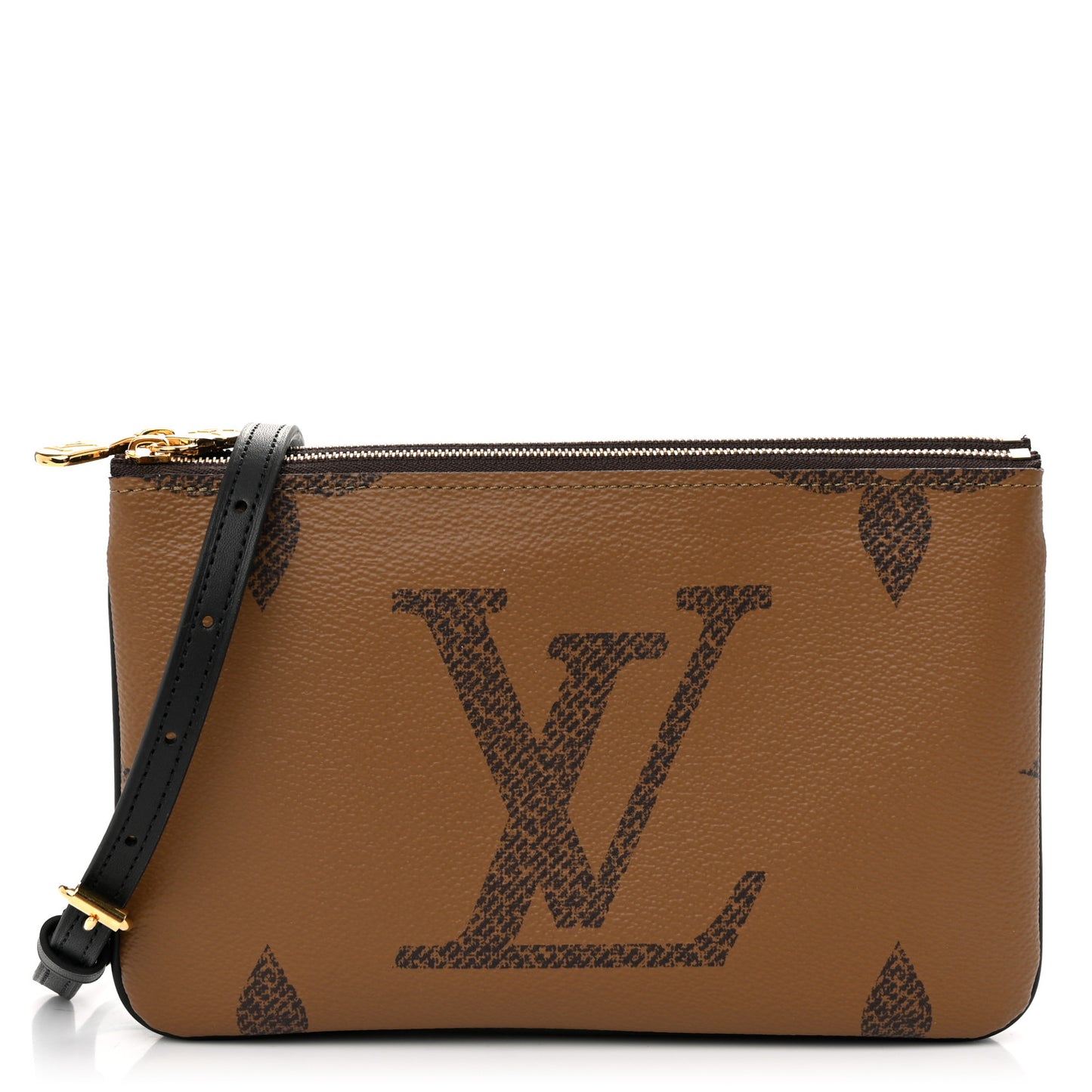 Reverse Monogram Giant Double Zip Pochette