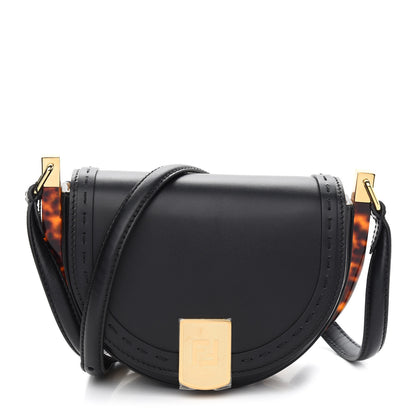 Fendi Vitello King Plexiglass Moonlight Shoulder Bag Black 1 of 10