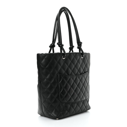 Chanel Calfskin Quilted Medium Cambon Tote Black 3 of 10
