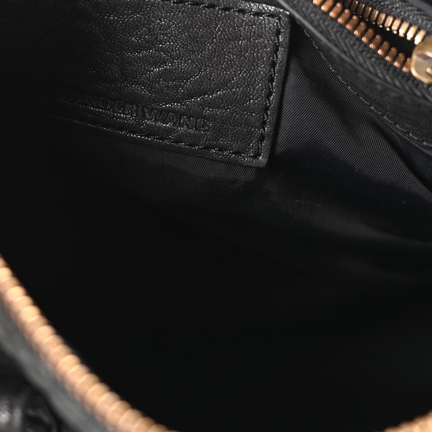Alexander Wang Pebbled Lambskin Rocco Black Antique Brass Hardware 6 of 10