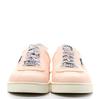 Chanel Canvas Womens Sneakers 38.5 Light Pink 2 of 9