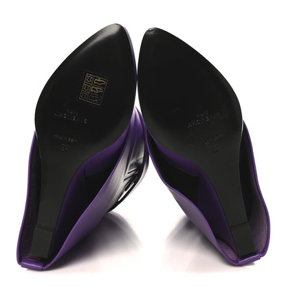 Givenchy Calfskin Shark Lock Ankle Boots 35 Ultraviolet 6 of 10