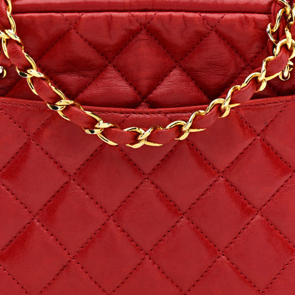 Chanel Lambskin Quilted Camera Case Red 9 of 16