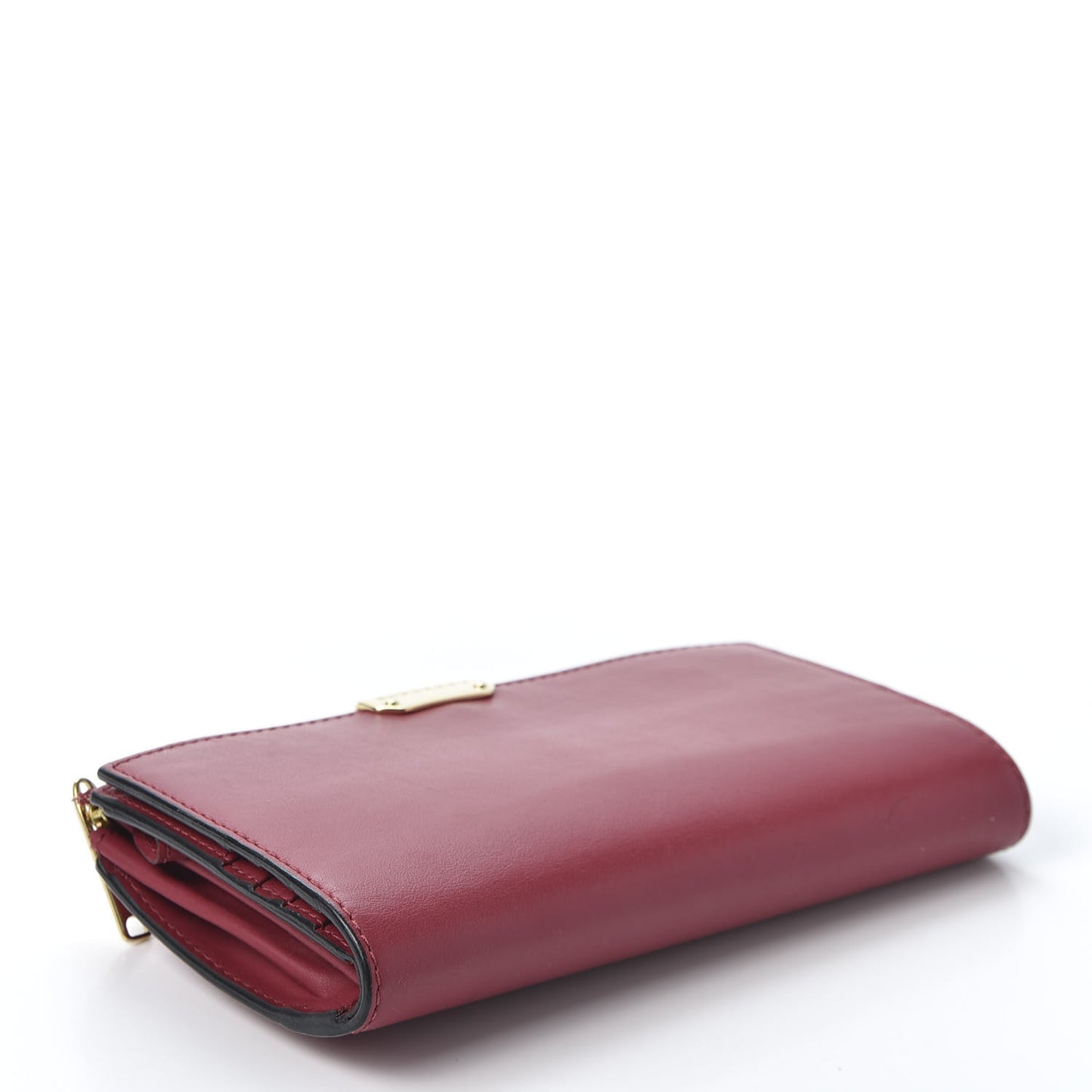 Calfskin Alvington Continental Wallet Peony Rose