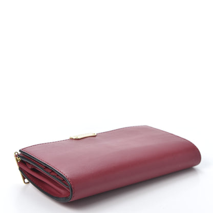 Burberry Calfskin Alvington Continental Wallet Peony Rose 3 of 8