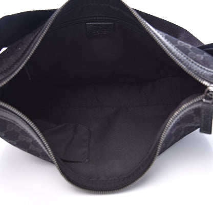 Gucci Monogram Medium Half Moon Hobo Black 5 of 10