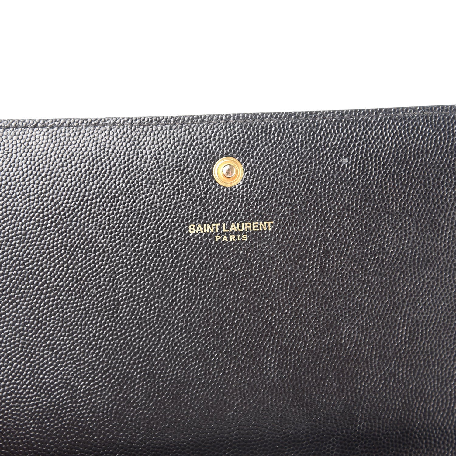 Saint Laurent Grain De Poudre Star Studded Monogram Wallet on Chain Black 6 of 12
