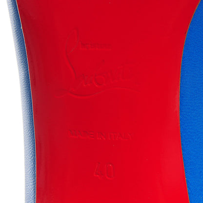 Christian Louboutin Kid Pigalle Follies 100 Pumps 40 Blue 7 of 7