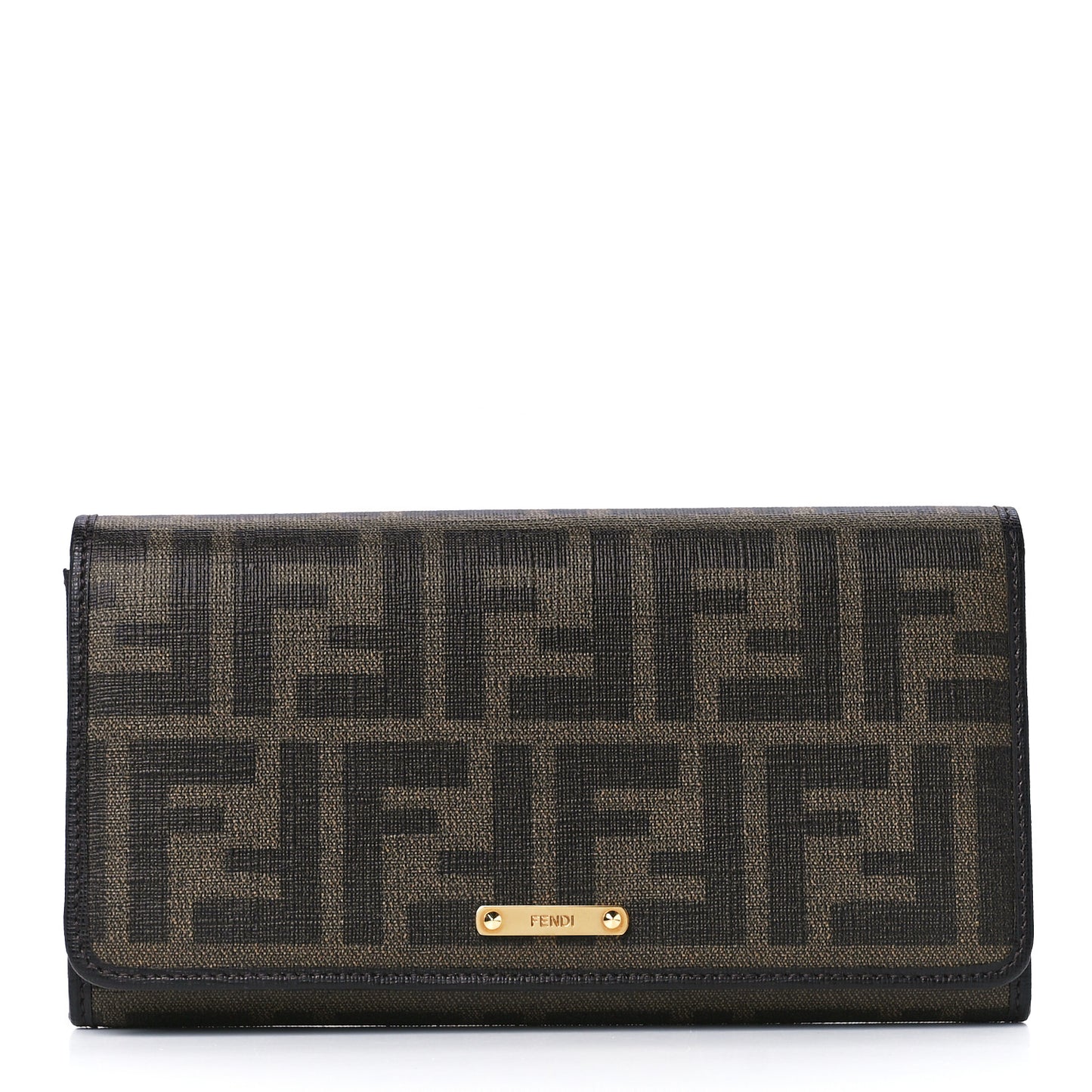 Zucca Spalmati Vitello Elite Continental Wallet Tobacco